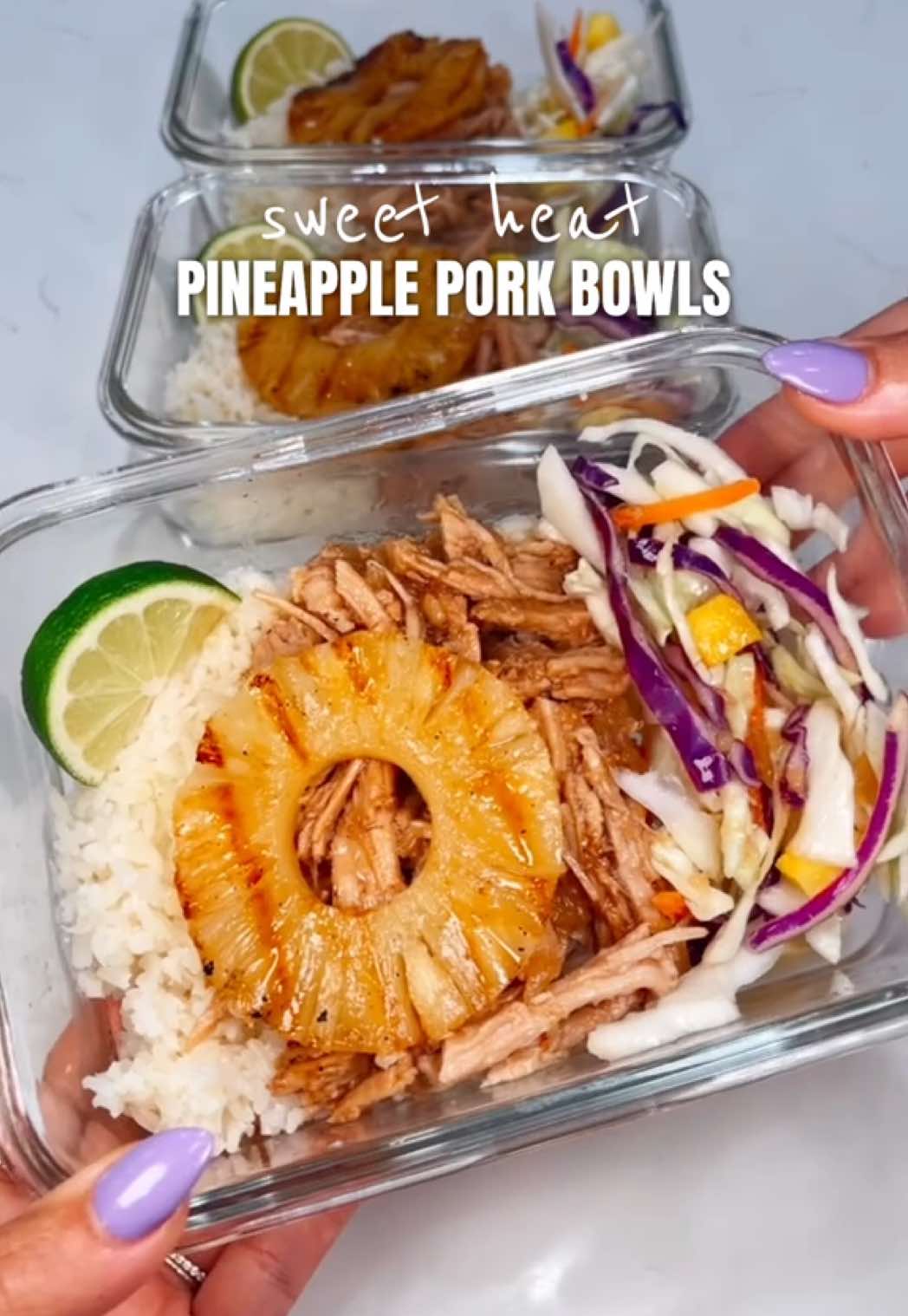 A post by @makayla_thomas_fit on TikTok caption: summer crockpot meal prep—so fresh and flavorful 🥳🥳  #mealprep #crockpotmeals #highproteinmeals #healthymeals #summermeals 