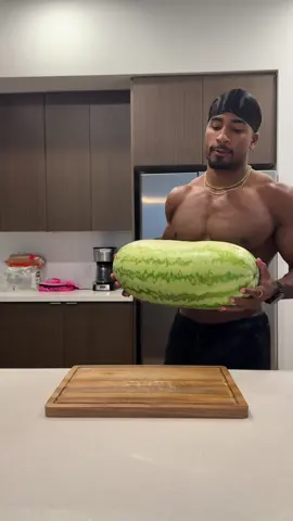 A post by @gainsbygaines on TikTok caption: Found a seeded watermelon on the way home so I had to grab it #gainsbygaines 