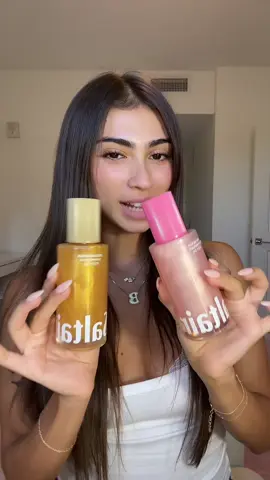 A post by @bellarmrz on TikTok caption: catch me glowing like this all summer thanks to @Saltair Body 🌞✨ #saltair #saltairpartner
