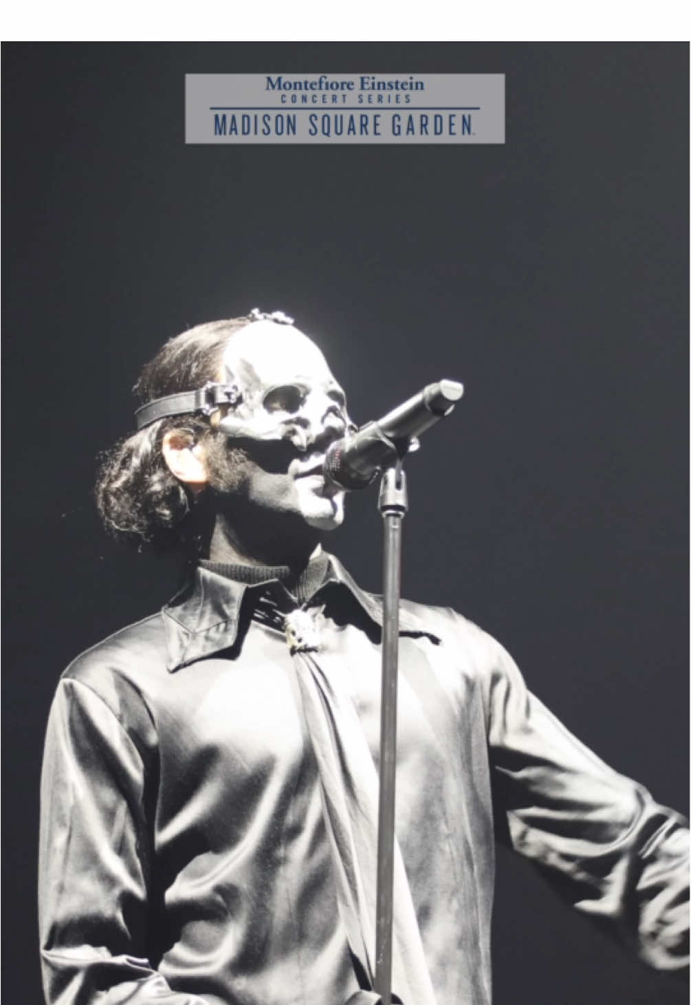 A post by @thebandghost on TikTok caption: [MESSAGE FROM THE CLERGY] We wish to inform you that Ghost dedicated their sold out New York ritual at @The Garden to the Prince of Darkness himself: Ozzy Osbourne. #Ghost #Skeletour #MSG 
