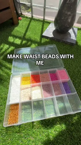 A post by @richestnyny on TikTok caption: HELLO LADIES COME @getwa1sted WITH ME 💕 I DO CUSTOM ORDERS ! SUPPORT ME #fypシ #waistbeads #smallbusinessowner #blackmarketflea 
