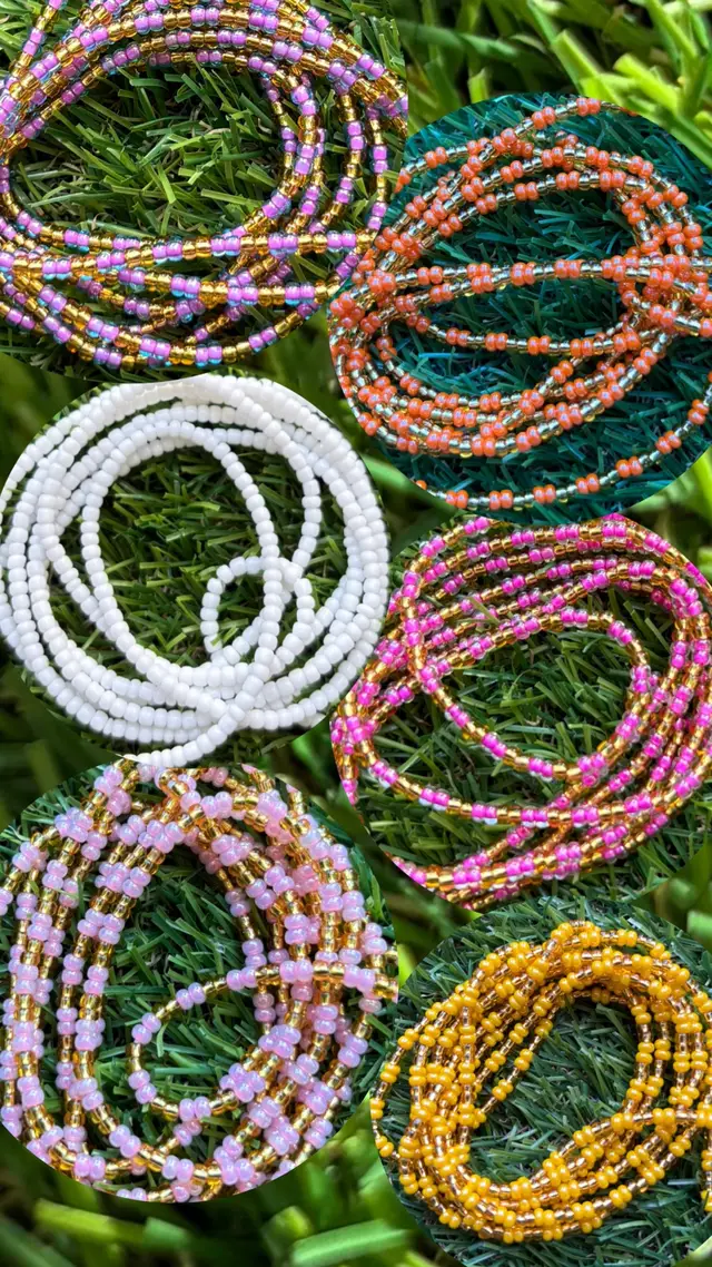 A post by @richestnyny on TikTok caption: #waistbeads #fypシ #smallbusinessowner #blackmarketflea  