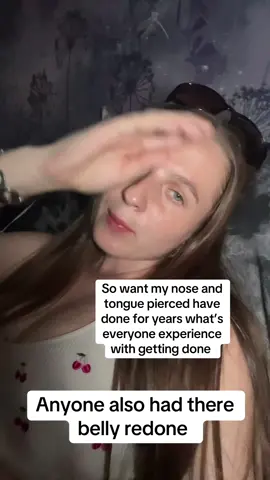 A post by @jadebrown1972 on TikTok caption: So want my nose and tongue pierced have done for years what’s everyone experience with getting done 
