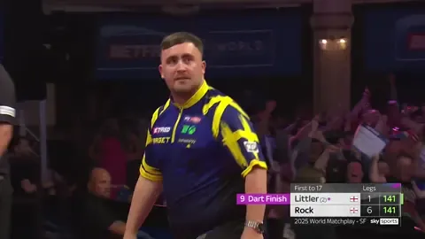 A post by @officialpdcdarts on TikTok caption: “THAT IS THE SECOND BEST LEG YOU WILL EVER SEE IN YOUR LIFE!"  THAT IS ABSOLUTELY SENSATIONAL! 🤯 Luke Littler produces perfection on the Winter Gardens stage with Josh Rock also on for a nine-darter! 