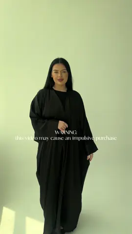 A post by @by.sumayah on TikTok caption: Surely it’s a good thing right?🫣 Treat yourself! The Azeena abaya is now on sale! #sumayah #modestfashion #abaya #dubai #fashiontiktok 