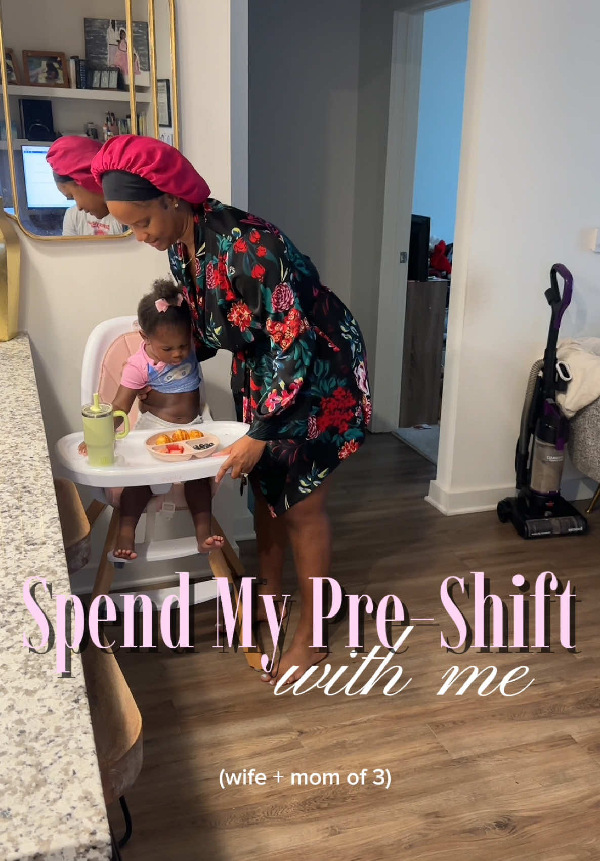 A post by @nikijayy7 on TikTok caption: My shift before my shift ❤️ #spendthedaywithme #registerednurse #momof3 #adayinmylife 