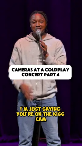 A post by @joshjohnsoncomedy on TikTok caption: Cameras at a Coldplay concert part 4
