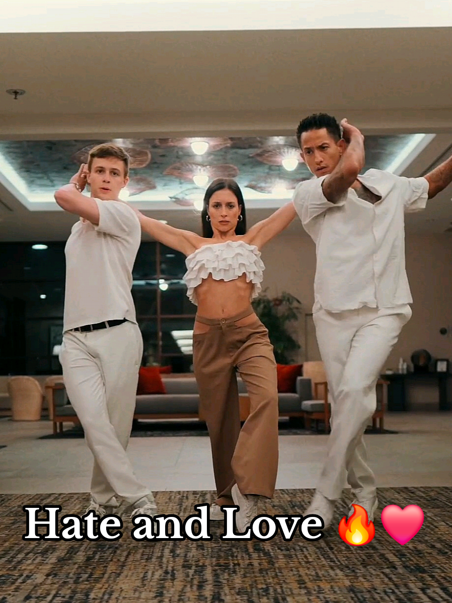 A post by @leolorenzooo on TikTok caption: Hate and Love are close feelings 🔥❤️ Sometimes life puts obstacles on the way put we have to work around it and make it work 😊 🕺@leolorenzooo  🕺💃@mickaylaura_bachata  Feel free to share 🙏 #dance #dancers #dancer #danse #danseurs 