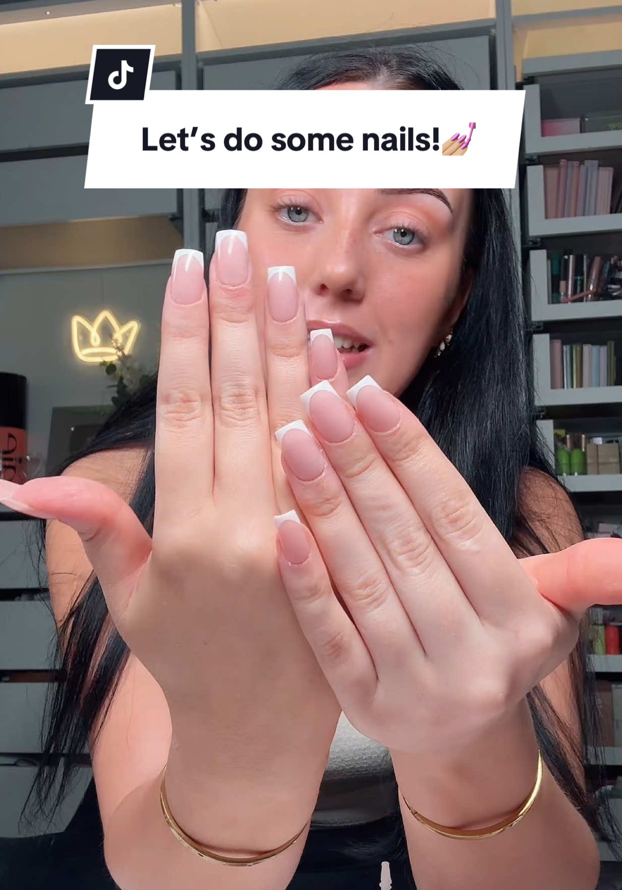 A post by @chantelleef on TikTok caption: Stick on nails that have the strength of gels?! Yes please💅🏼👀 @Elegant Touch Nails 💅🏽 nail glue will never disappoint with good prep✨ @Nails.INC cuticle oil btw!🤍 #beautyhack #nails 