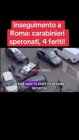 A post by @police.controll on TikTok caption: Ignorano l’alt, speronano i carabinieri: feriti 4 militari #polizia #carabinieri #notizie #cronaca 