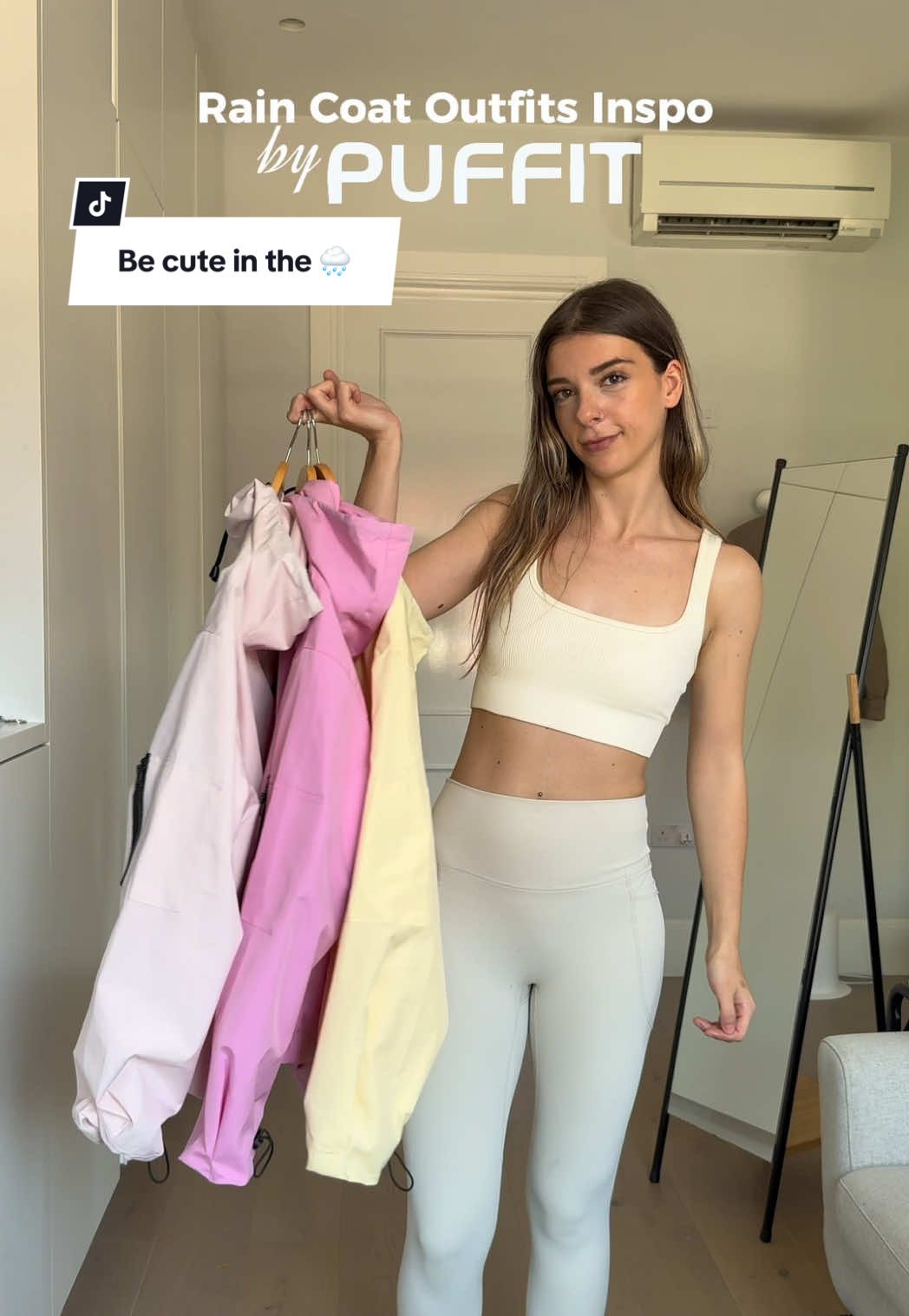 A post by @puffit.uk on TikTok caption: Don’t hate the rain anymore ever since I got my PUFFIT raincoat hoodie🥰✨ #puffit #tiktokmademebuyit #raincoat #ukweather #tiktokfashion #StyleInspo #fyp 
