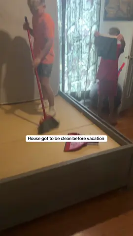 A post by @wrenandemmesworld on TikTok caption: I put them boys to work 😂 anyone else has to have a clean house before leaving for a vacation?? #wrendavid #kaysen #wrenandkaysen #CleanTok #cleaning #fyp #foryou #louisianaboys #clean #Summer #vacation #momtok 