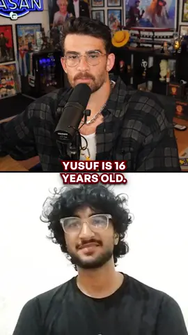 A post by @hasandpiker on TikTok caption: spoke with @Yusuf about how his life has changed #hasanabi #yusuf 