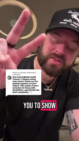 A post by @natesmithmusic on TikTok caption: Replying to @Shelby Holloway it takes 0 seconds to make that happen for you guys! Hope you’re doing well👊🏻