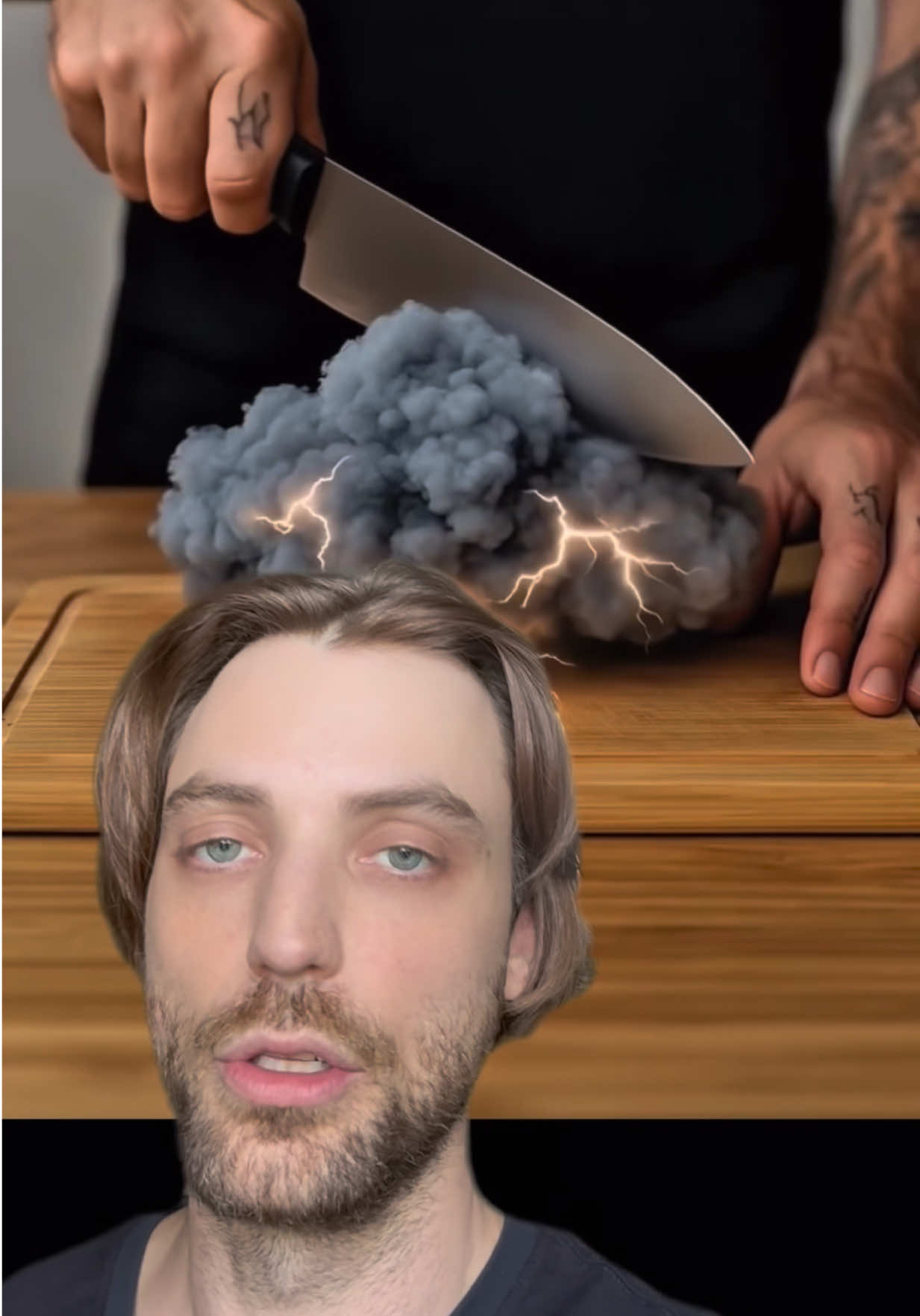 A post by @bentellect on TikTok caption: Cutting thunderstorms