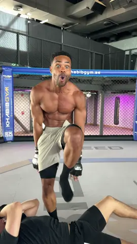 A post by @kingbach on TikTok caption: I lost my first match in Abu Dhabi 😩😩 @abudhabievents @adshowdownweek @khabibgymuae #inabudhabi @Nina Marie Daniele 