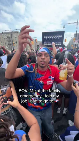 A post by @_vlonejon on TikTok caption: I couldn’t miss this 😭🇩🇴 #fyp #relatable #explore #bronx #dominican #parade #truestory #funny #pov #dancing #viral #spanish #working #calledout #fomo 
