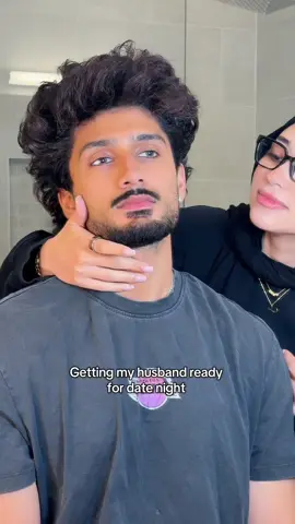 A post by @by.imanx on TikTok caption: Why does he take longer to get ready that I do 🙈 #muslim  Products we swear by: @Kérastase genesis strengthening serum @Moroccanoil all in one leave in conditioner 