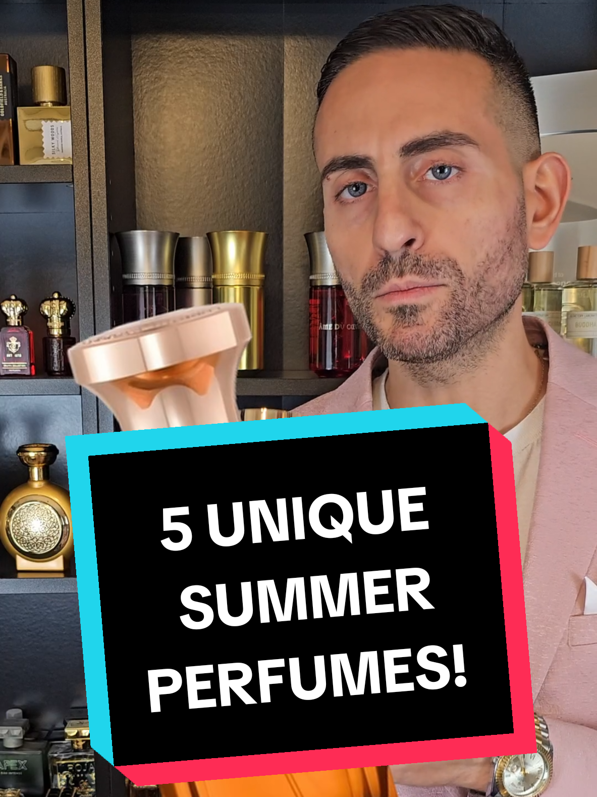 A post by @redolessence on TikTok caption: 5 unique summer perfumes! #redolessence #fragrancetok #fragrancetiktok #perfumetiktok #perfumetok 