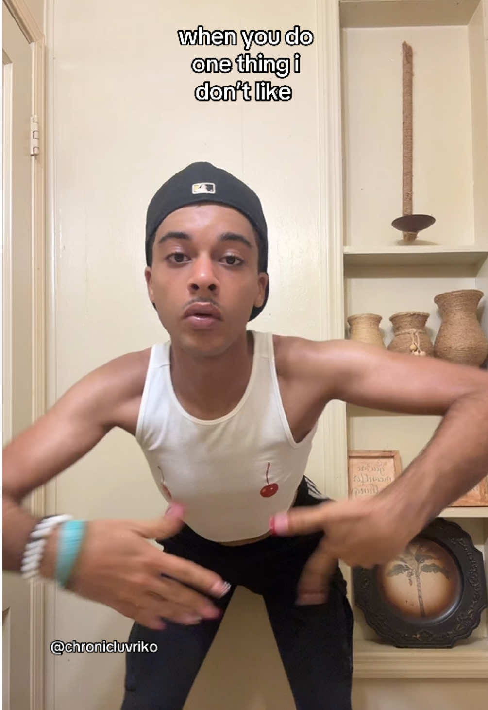 A post by @chronicluvriko on TikTok caption: yeah cause why would you do that now I’m irritated 😂😝 BREAK UP 💪🏾🔥 #foryou #view #trending #love 