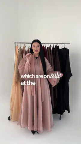 A post by @by.sumayah on TikTok caption: Sophie‘s top 3 Abaya picks from our current SALE! Which one is your fav? Drop it in the comments! 😍⬇️ #bysumayah #abayainspo #modestfashion #abaya #abayagirls #sumayah #abayasale