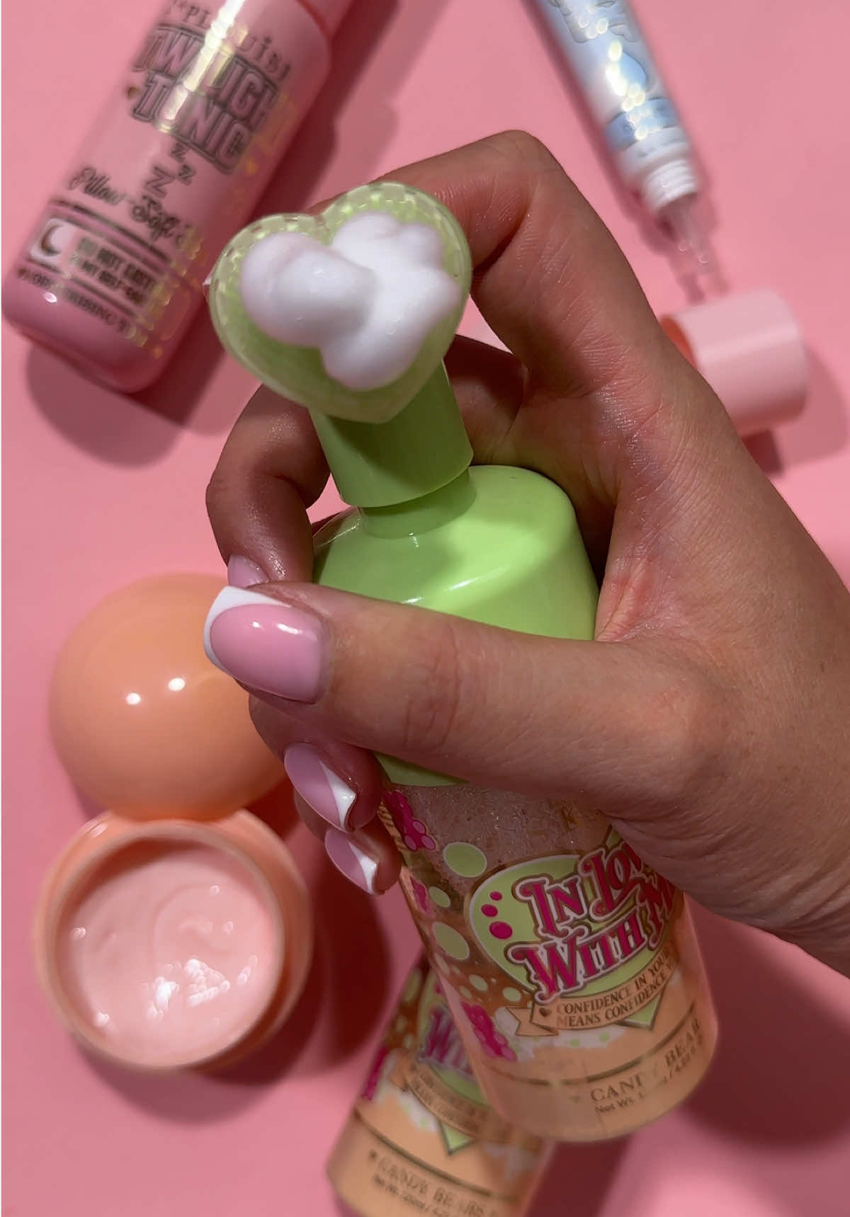 A post by @plmakeupacademy on TikTok caption: No glam? No problem. This Bare Babe bundle brings the bare-faced slay with Toner Twilight, Foaming Cleanser, Peach Rich Cream, Hyaluronic Eye Cream, and Pass the Plump – Banana for only £32. Head on over and join our Lives all week this week to see a new bundle a day! It’s giving juicy, dewy, can’t-stop-staring skin. Fresh face, full flex. Always 💅✨ #BareBabeBundle #PLouiseGlow #SkincareBeforeSlay #BareButNeverBasic