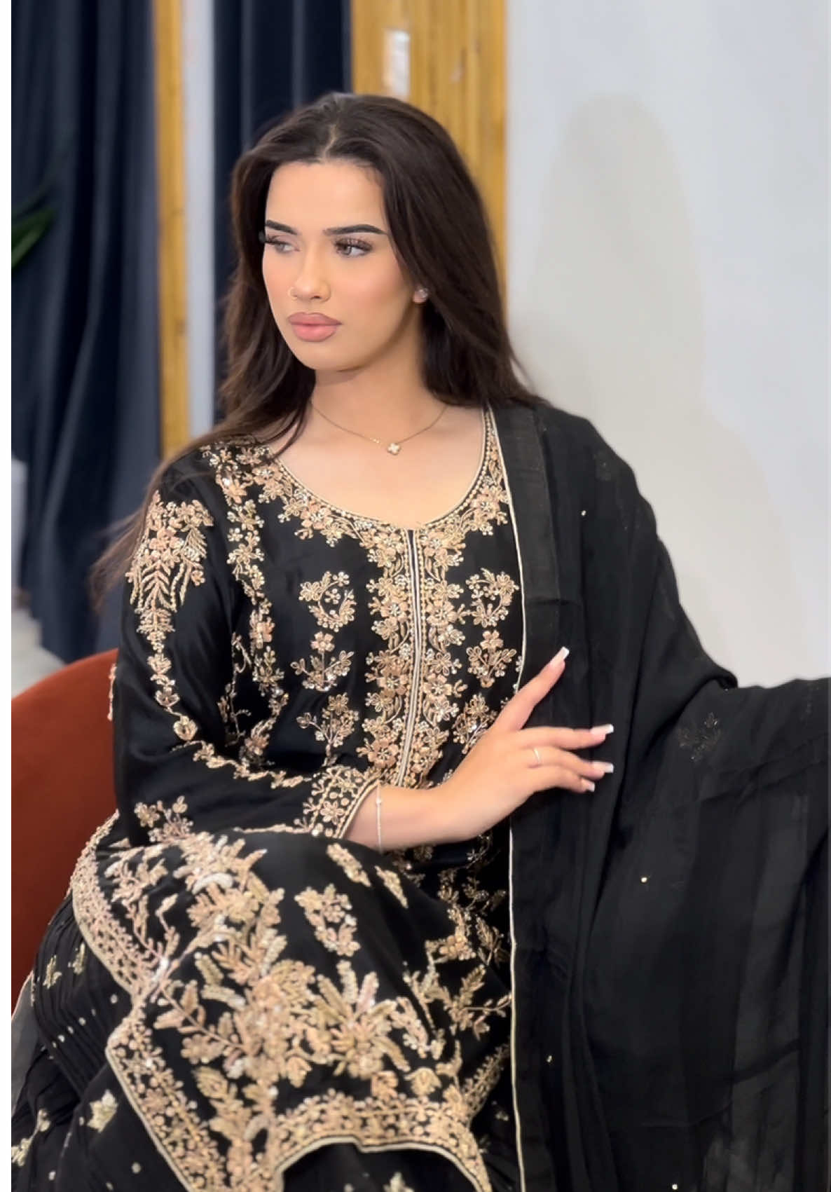 A post by @buraaq_bridal on TikTok caption: Elegance that speaks for itself ✨ Explore our latest bridal & party wear at Buraaq Bridal, Birmingham. For orders & inquiries, WhatsApp only:  +447908 896850 💬 #viralvideos #trendingdesign #pakistan #fypuk🇬🇧📍 #fyp 