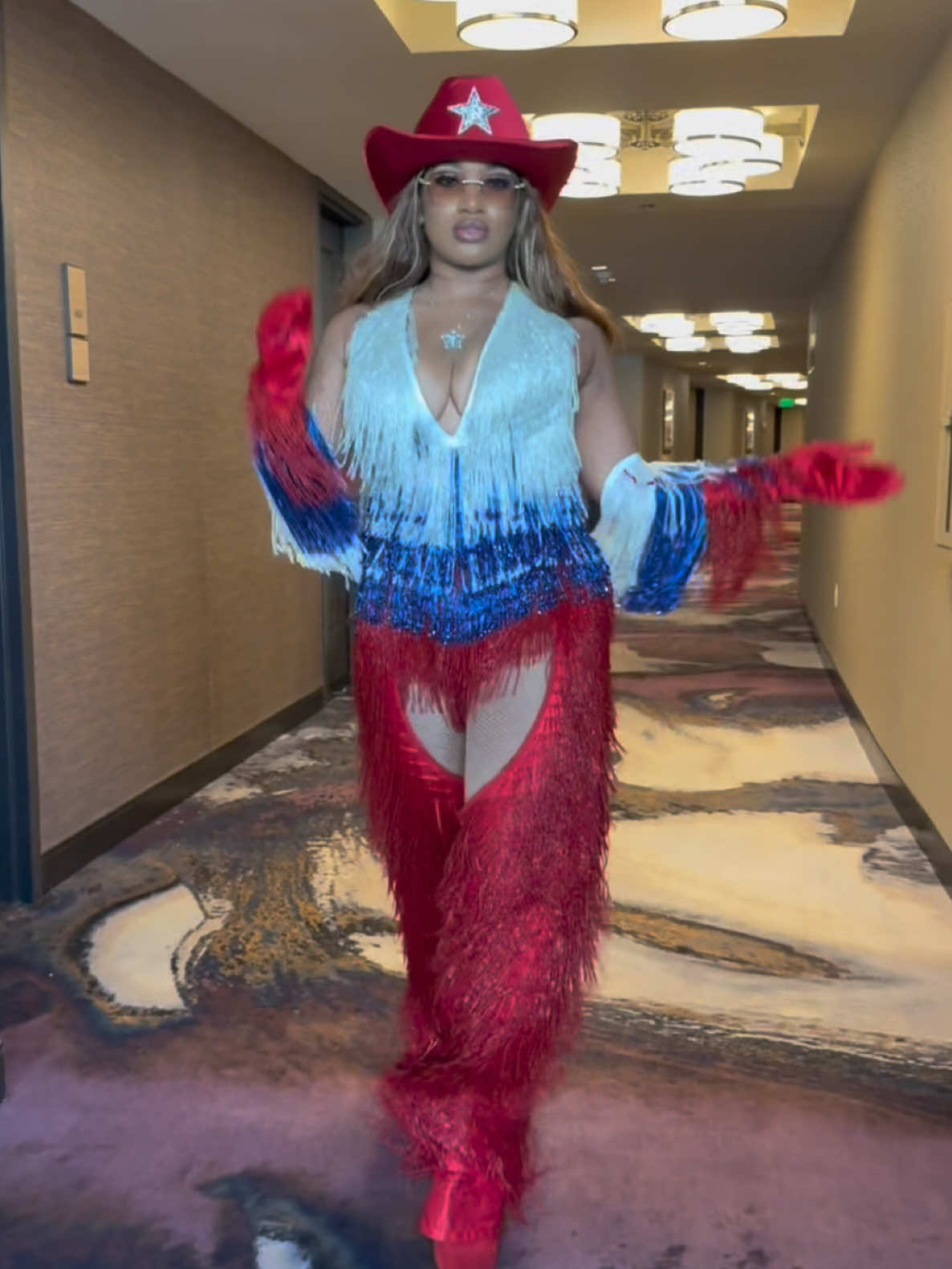 A post by @iamstormisteele on TikTok caption: SHE COMING 😉… first PR trip DONE!!! But wait til you see these PR BOXES…Now it’s time for our BIG DAY AUGUST 29th!!! let’s GOOOOOO @beyonce @Parkwood Entertainment #shecoming #beyonce #beyhive #cowboycarter #cowboycartertour #bodyglaze #canvasbeautybrand 