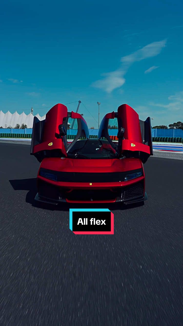 A post by @ferrari on TikTok caption: Main character, always. #FerrariF80 #FerrariSupercas #CarsOfTikTok #FerrariTikTok #MisanoWorldCircuit #Ferrari
