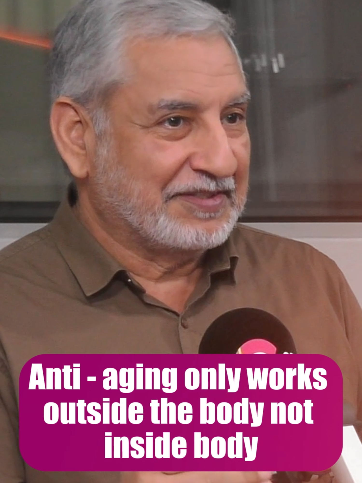 A post by @connect.medianetwork on TikTok caption: Anti - aging only works outside the body not inside Dr. Amarjit Bhullar #aging #antiaging #agechallenge #innerpeace #connectfm #humanbody