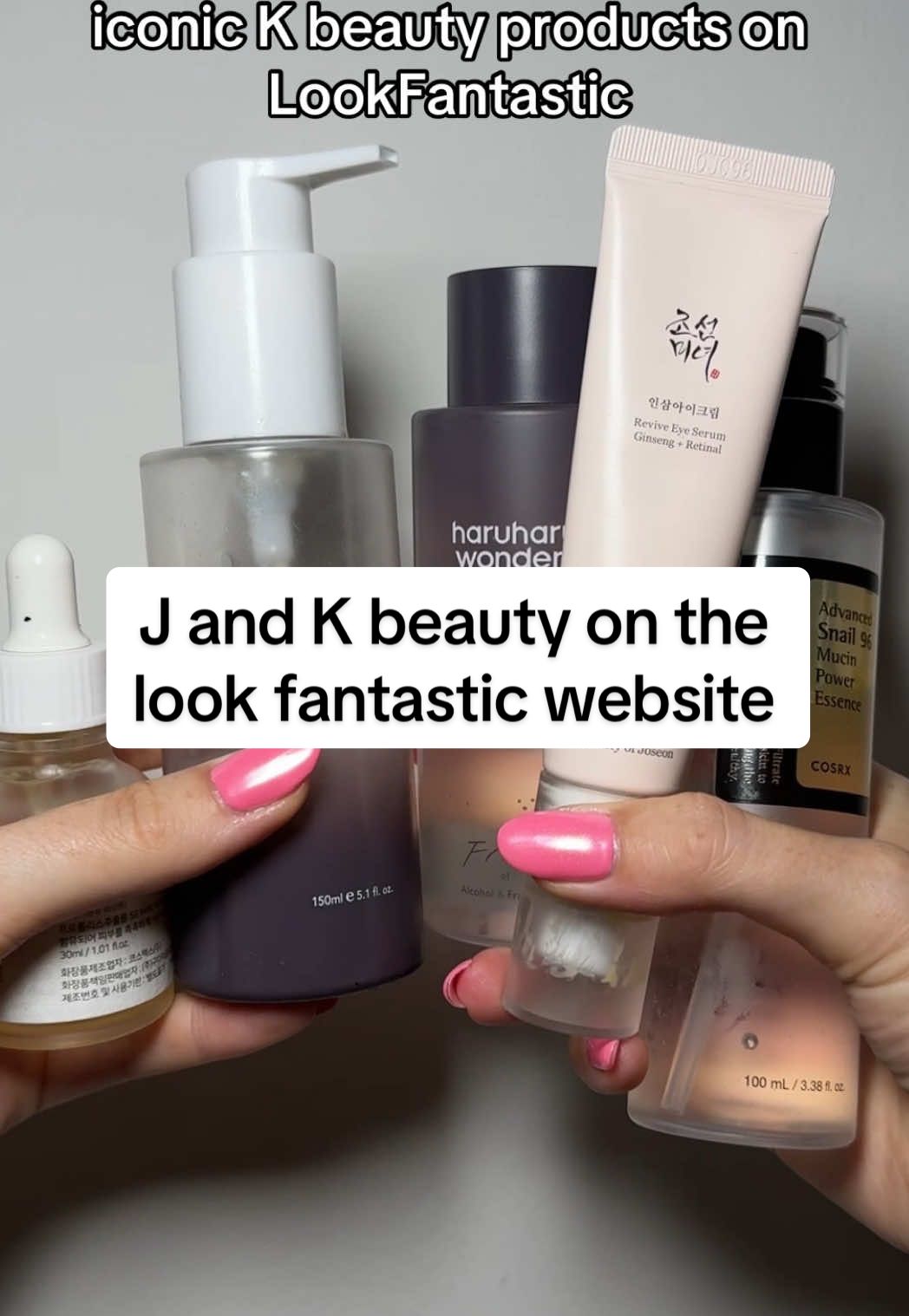 A post by @natalie_oneillll on TikTok caption: AD there’s a lot of new K and J beauty on @LOOKFANTASTIC so here’s some inspo in case you don’t know where to start 💘 #koreanbeauty #koreanskincare 