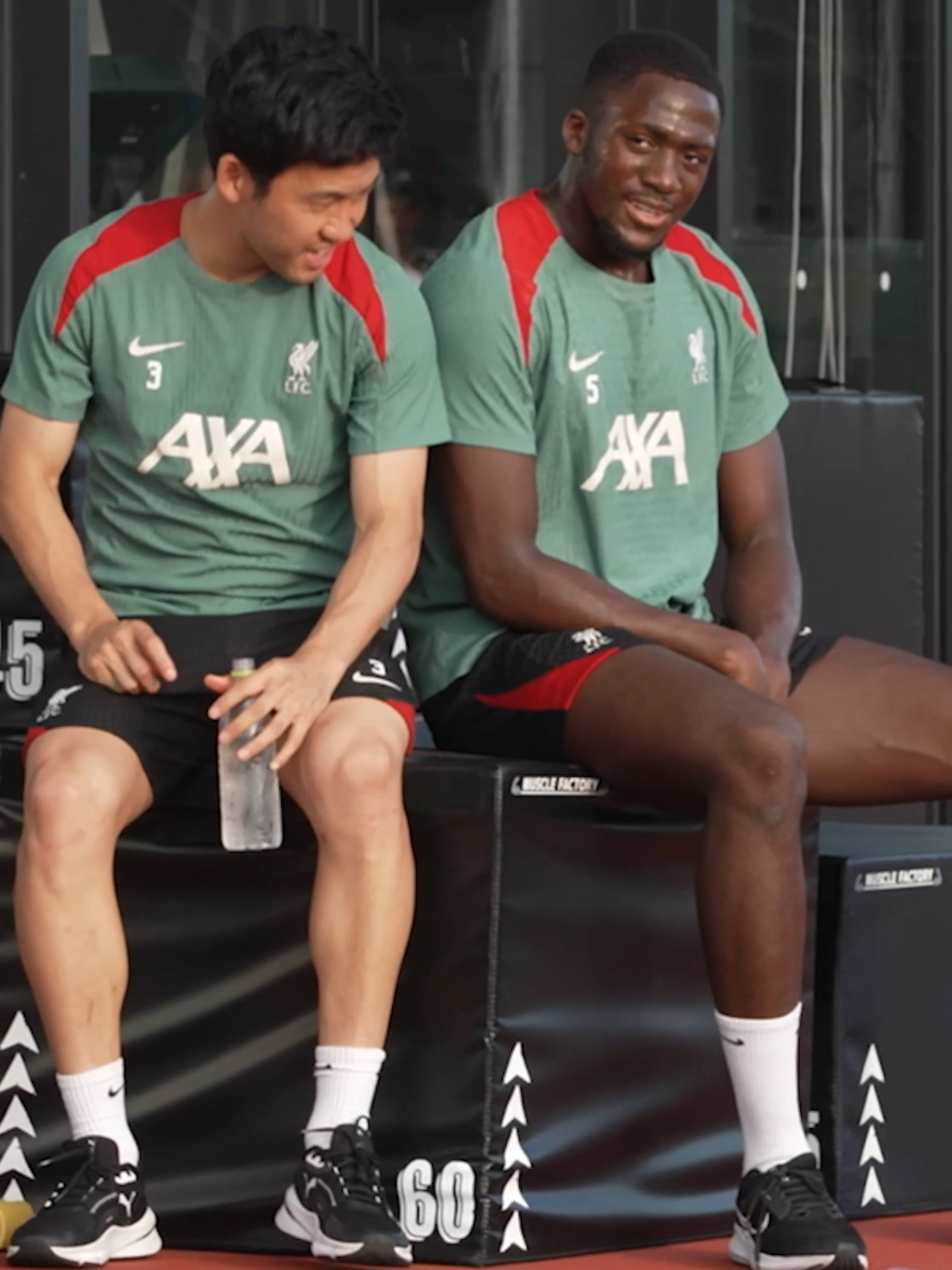A post by @liverpoolfc on TikTok caption: Konate x Endo 👋🇯🇵