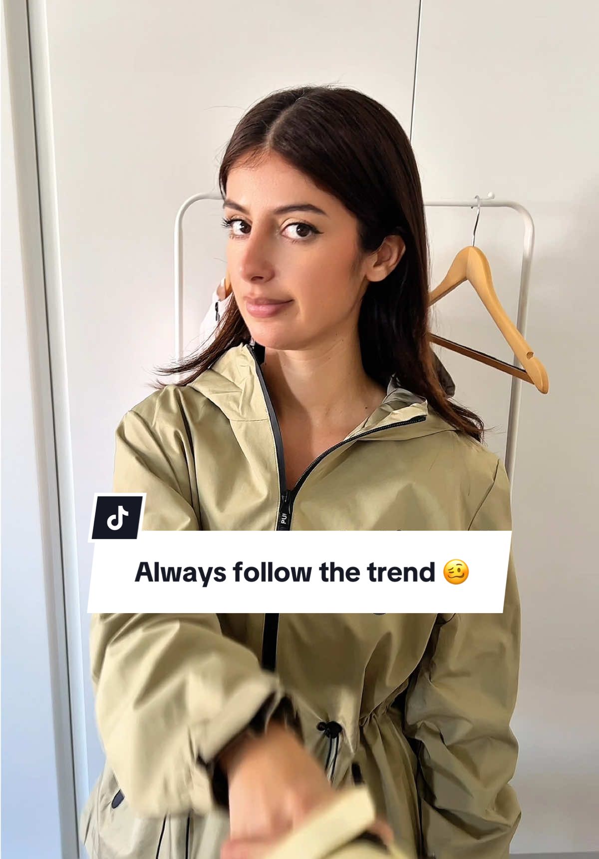 A post by @puffit.uk on TikTok caption: Always follow the trend 😍🥰 #puffit #tiktokshop #UK #raincoat #OOTD #bestie #sister #trends #sale #summer #TikTokMadeMeBuyIt #buttercream #ukweather 