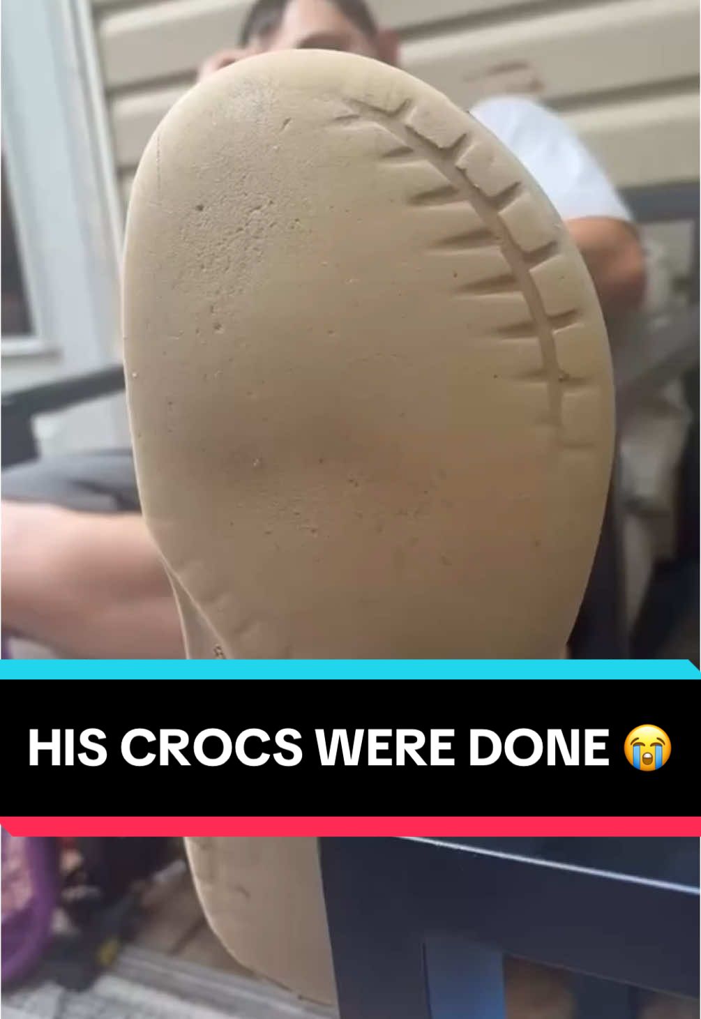 A post by @brkicks on TikTok caption: Nah, sport mode won’t work on these either 😂 (via @haleybutlerx4) #sneakers #sneakerheads #sneakerhead #sneakerheadsbelike #crocs #croc #nike #nikes #jordans #jordan #crocsgang 