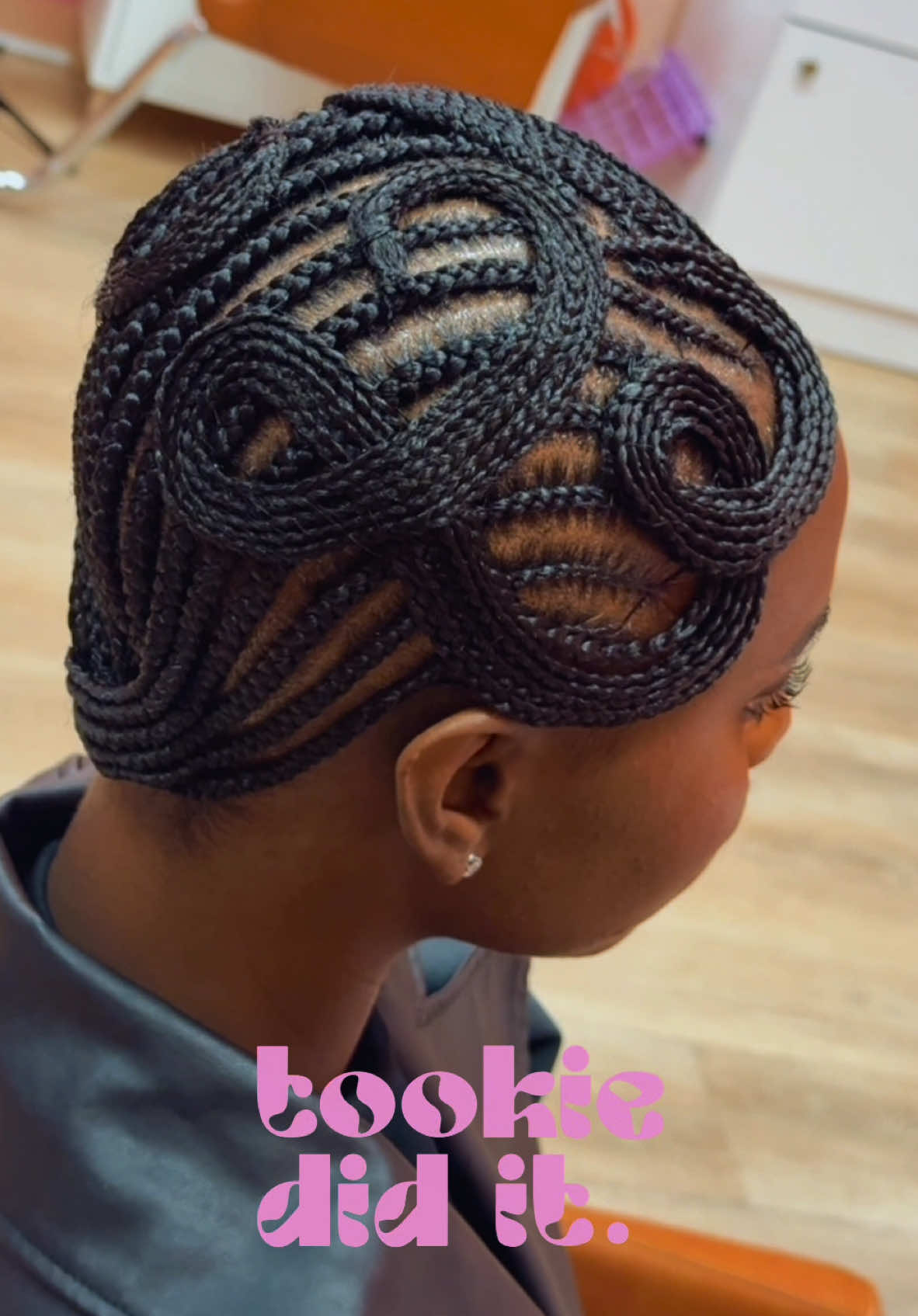A post by @tookiedidit_ on TikTok caption: JORDAN INSPIRED BALDIE👀🔥 COMMENT WHEN YOU SEE IT! #tookiedidit #tookiedidit #labraider #fyp #labraids #braids #hair  #hairstyles #hairtransformation #hairgoals #braidstyles #braiders #braidedhairstyles #explorepage #trending #explore #blackbraider #bundles #clientreaction  #bantuknots #feedinbraids #dayinmylife #braidedbaldie #thebraidedbaldhead #braidedbaldhead #braiddesigns #bohobraids #bohoknotlessbraids 