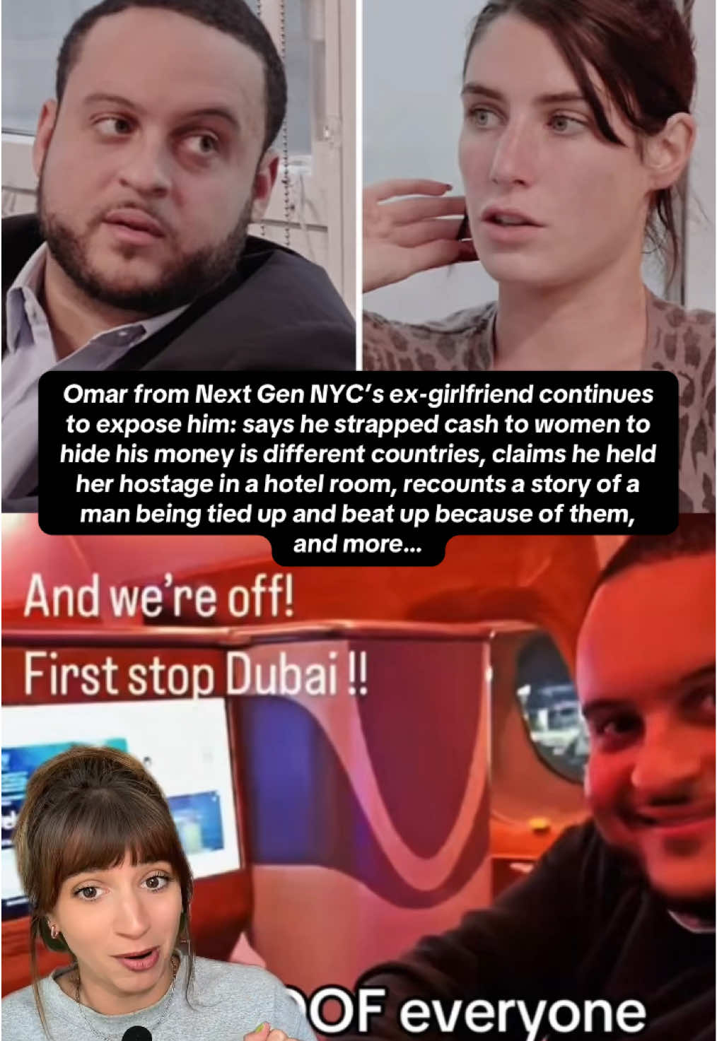 A post by @katericcio on TikTok caption: What happens in Dubai doesn’t stay in Dubai, I guess! #nextgennyc #bravo #bravotv #realitytv #georgiamccann #georgiamccann #tiktok #storytime #tea #celebritygossip  #recap #dubai #greenscreen 