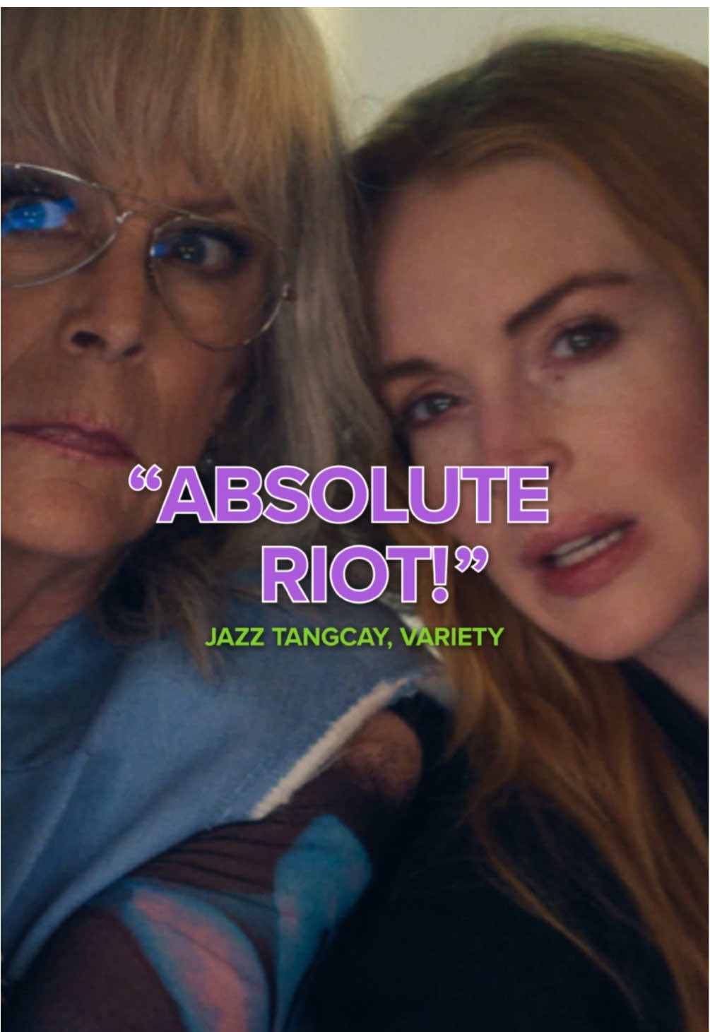 A post by @disneystudios on TikTok caption: Experience “a fun nostalgia ride” and see Freakier Friday only in theaters August 8. Get tickets now. Link in bio. 