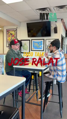 A post by @mysanantonio on TikTok caption: Taco Talk is back TOMORROW with @Texas Monthly Taco Editor José Ralat 🌮  Ralat joins MySA’s @Nate at San Antonio’s El Pastor Es Mi Señor on Wurzbach Road to talk about his James Beard nomination and award-winning writing, his book “American Tacos” and the journey he has been on to find the best tacos in the state of Texas and beyond. 📕  MySA’s Taco Talk video interview series serves up interesting conversations, unexpected San Antonio insights from locals and, as always, delicious tacos as MySA sits down with San Antonio personalities to talk about the Alamo City, their favorite tacos of all time, their careers and so much more. 🎤  #TacoTalk #SanAntonio #JoseRalat #Tacos #AmericanTacos #Texas #TexasMonthly  