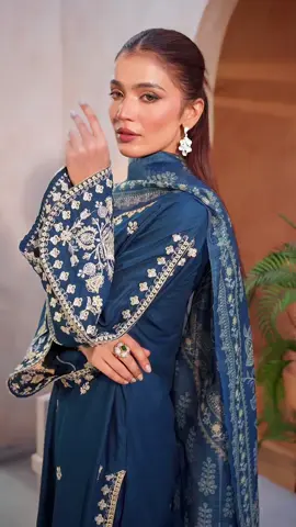 A post by @rameesafabrics on TikTok caption: New lux linen embroidered farshi suits #tiktokmademebuyit #modestfashion #oftd #SummerFit 