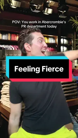 A post by @ericgoldie on TikTok caption: If you’re confused about this video, check the comments 😉 #abercrombie #abercrombieandfitch #greenscreen 