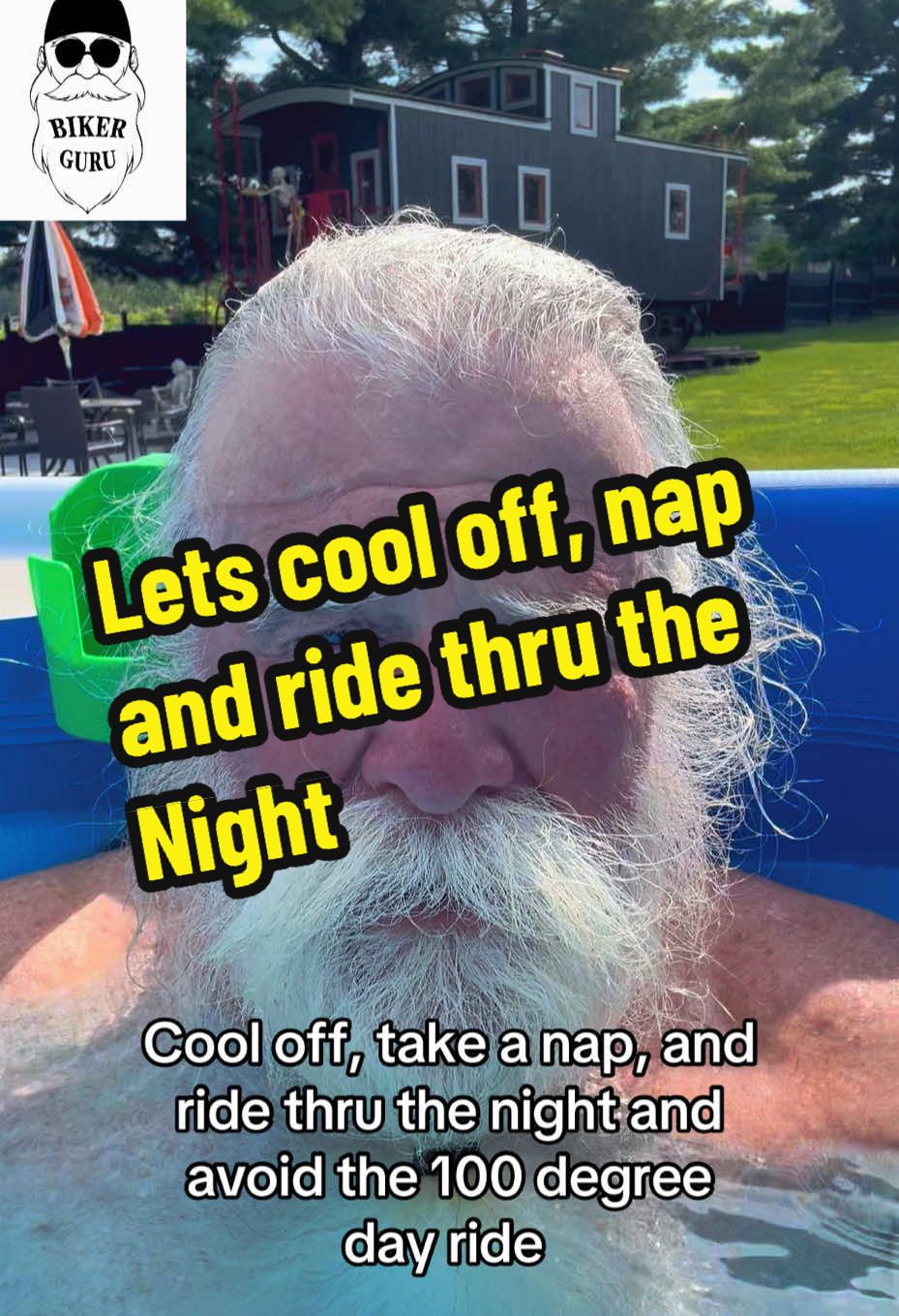 A post by @bikerguru on TikTok caption: #bikerguru #bikertok #bikersoftiktok #veteranbikers #sturgisrally #oldguys #easyrider #Sturgis #nightrider 