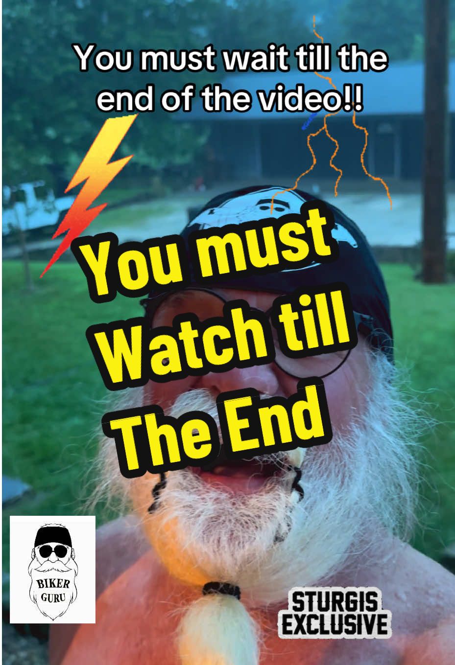 A post by @bikerguru on TikTok caption: #I could’ve never ever timed this video any better.. God laughs at our plans but we best not laugh back. 