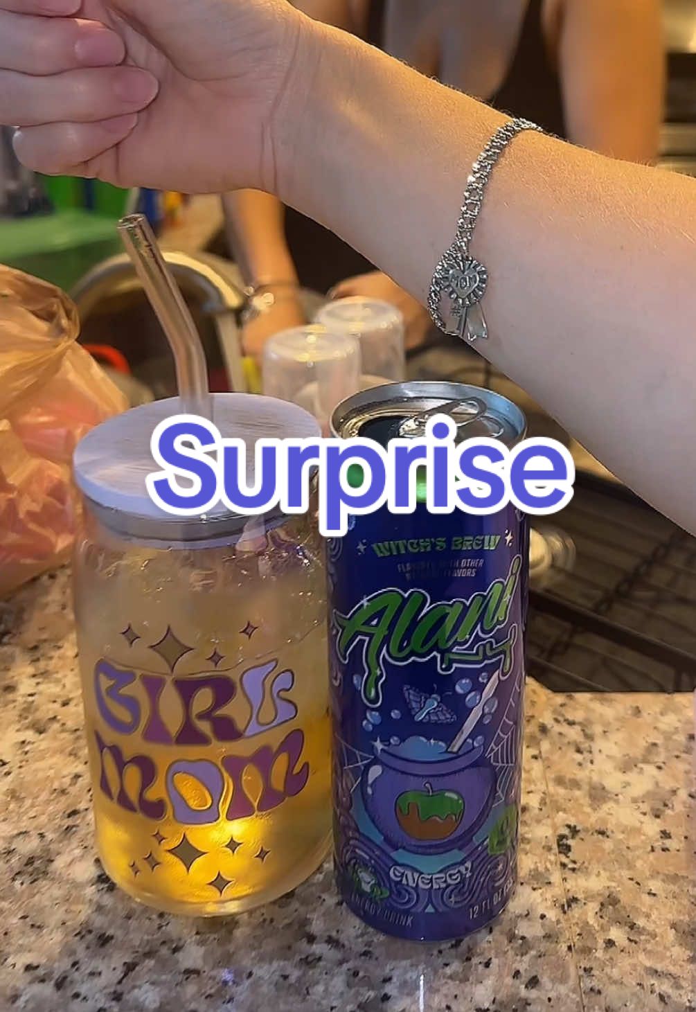 A post by @kickinitwith_kt on TikTok caption: Sis surprised me with my first James Avery bracelet, I coulda cried! And THEN she bought me an Alani. My day has been made. Love you Pootie.  @Brooklyn Day  #alani #witchesbrew #sister #jamesavery #bracelet #charm #chaos #newkitchen #mindyobusiness #fyp 