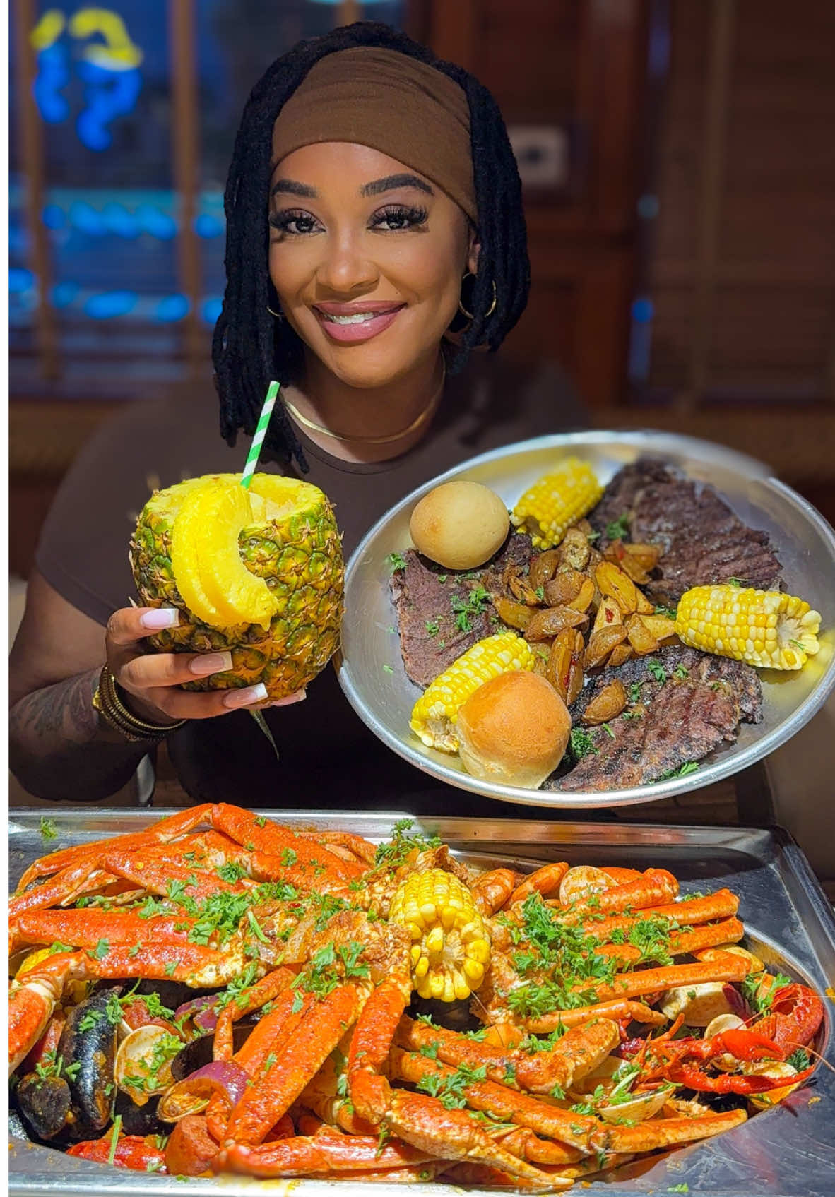 A post by @summerreignhenning on TikTok caption: Hooks Calabash Seafood Buffet in Myrtle Beach! 🦀🦞🦐🍤