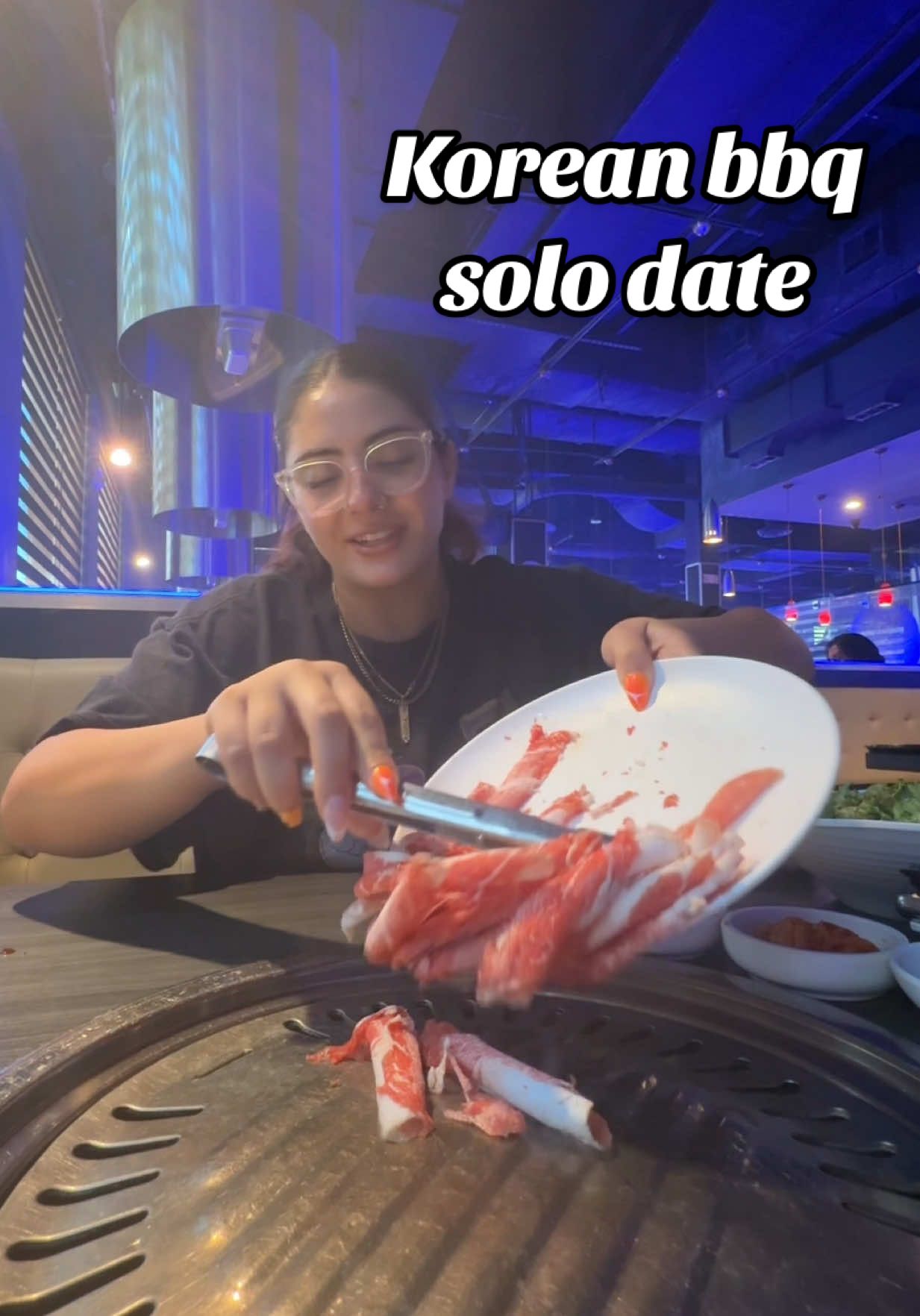 A post by @kaay_dawggg on TikTok caption: Was craving kbbq for so long 😋😋 #solodate #sololunchdate #solodateideas #genkoreanbbq #houstonfood #houstoninfluencer 