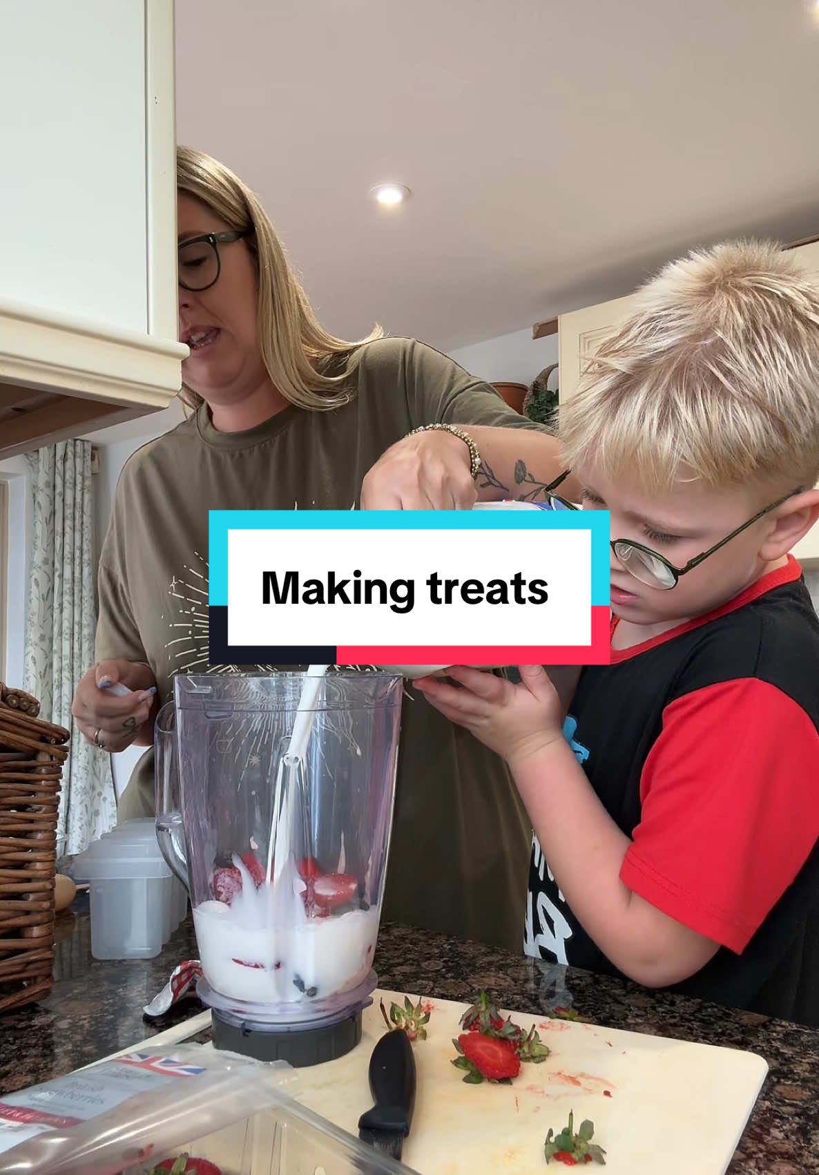 A post by @jos_unfiltered_life on TikTok caption: This killed a couple minutes haha #mumlife#parents#kids#treat#yum#tasty#cooking #viral 