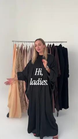 A post by @by.sumayah on TikTok caption: ONLY 2 DAYS LEFT OF OUR SALE! Oleks showing you her fav picks from the Sale ✨ what are yours? Drop it in the comments ⬇️ #bysumayah #abayainspo #abayasale #abayadiscount #abayagirl 