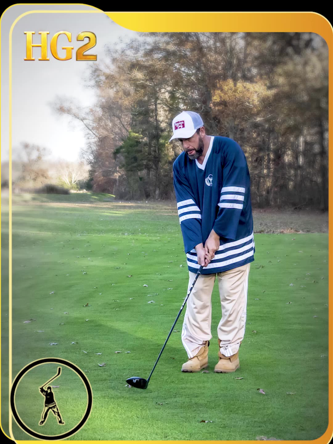 A post by @netflixisajoke on TikTok caption: The cast member you pause at is your golf twin #HappyGilmore2