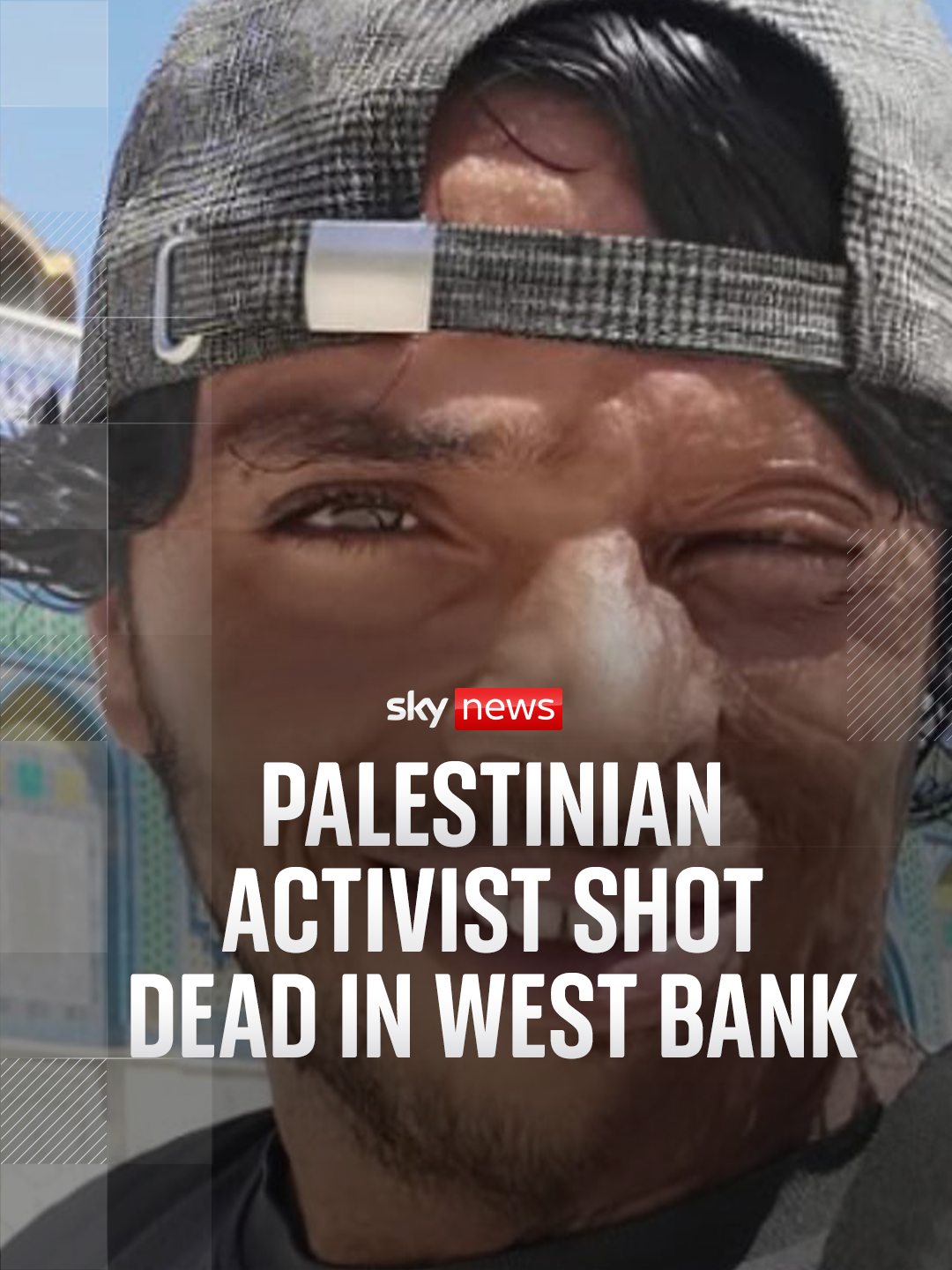 A post by @skynews on TikTok caption: Palestinian community leader Awdah Hathaleen has been shot dead in the West Bank. The suspect in the killing, UK-sanctioned settler Yinon Levi, was filmed firing his handgun in the village, as Palestinians nearby yelled and screamed. #westbank #Israel