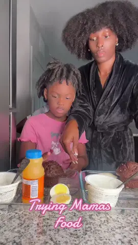 A post by @clementineandthekiddos on TikTok caption: Trying mama food #tryingfood #munkbang #foodie #fyp Good Evening 🌞 All items available click Walmart storefront⬇️ https://walmrt.us/48QicTZ  Have a blessed and safe day ❤️🙏🏾